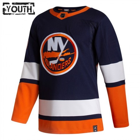 Camisola New York Islanders Blank 2020-21 Reverse Retro Authentic - Criança